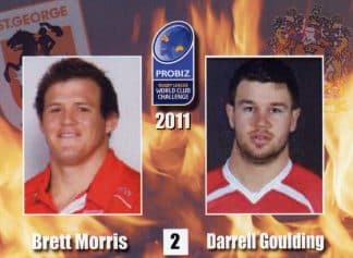 2011 World Club Challenge - Card 02 Brett Morris & Darrell Goulding