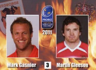 2011 World Club Challenge - Card 03 Mark Gasnier & Martin Gleeson