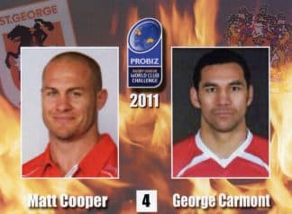 2011 World Club Challenge - Card 04 Matt Cooper & George Carmont