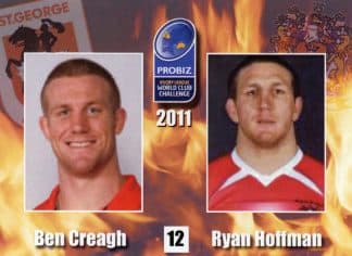 2011 World Club Challenge - Card 12 Ben Creagh & Ryan Hoffman