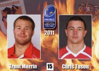2011 World Club Challenge - Card 15 Trent Merrin & Chris Tuson