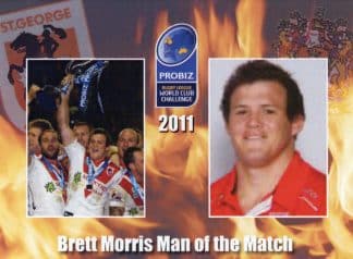 2011 World Club Challenge - Card 29 Brett Morris