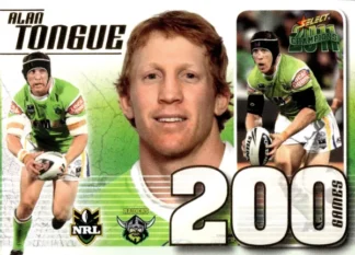 2011 NRL Champions Case Card - CC23 Alan Tongue Canberra Raiders