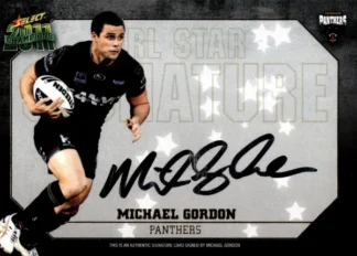 2011 NRL Champions Star Signature - SS4 Michael Gordon Penrith Panthers