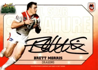 2011 NRL Champions Star Signature - SS5 Brett Morris St George Dragons