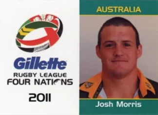 2011 Four Nations Tournament - Card 06 Josh Morris Australia