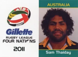 2011 Four Nations Tournament - Card 09 Sam Thaiday Australia