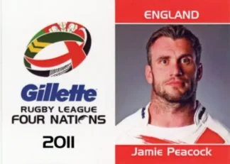 2011 Four Nations Tournament - Card 16 Jamie Peacock England