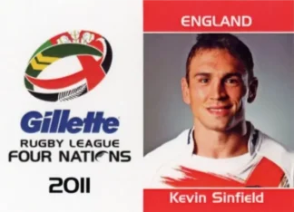 2011 Four Nations Tournament - Card 18 Kevin Sinfield England