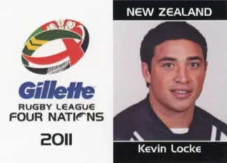 2011 Four Nations Tournament - Card 22 Kevin Locke New Zealand
