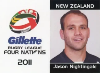 2011 Four Nations Tournament - Card 26 Jason Nightingale New Zealand