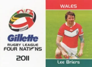 The NRL Trading Card Specialists 14 2011 Four Nations Tournament - Card 36 Lee Briers Captain