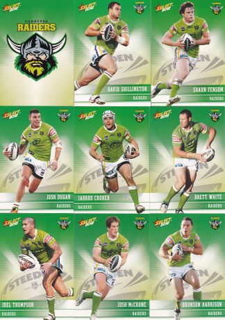 2012 NRL Champions Base Team Set - Canberra Raiders