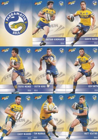 2012 NRL Champions Base Team Set - Parramatta Eels