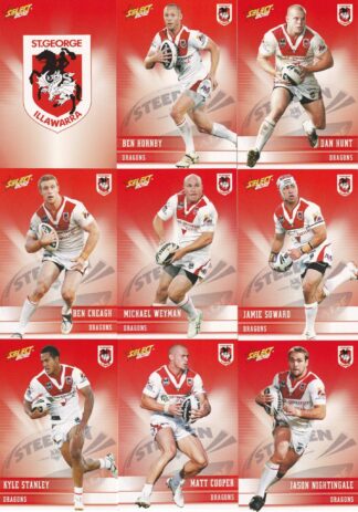 2012 NRL Champions Base Team Set - St George Dragons