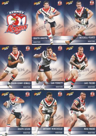 2012 NRL Champions Base Team Set - Sydney Roosters