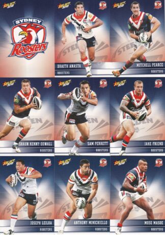 2012 NRL Champions Base Team Set - Sydney Roosters