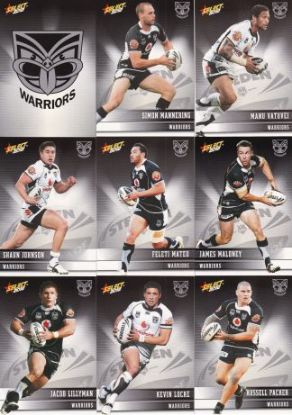 2012 NRL Champions Base Team Set - Warriors