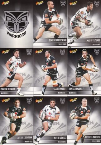 2012 NRL Champions Base Team Set - Warriors