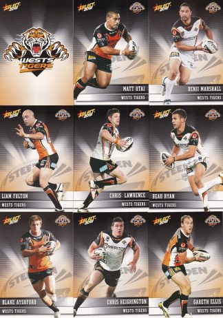 2012 NRL Champions Base Team Set - Wests Tigers