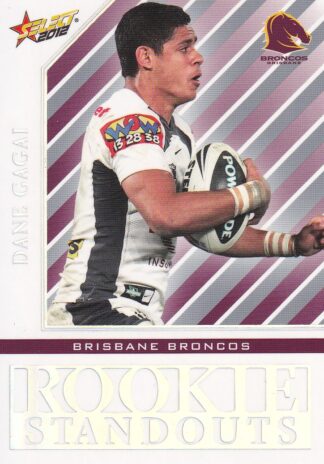 2012 NRL Champions Rookie Standouts - RS02 Dane Gagai Brisbane Broncos