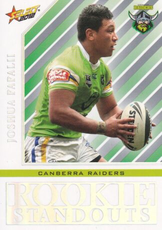 2012 NRL Champions Rookie Standouts - RS04 Joshua Papalii Canberra Raiders