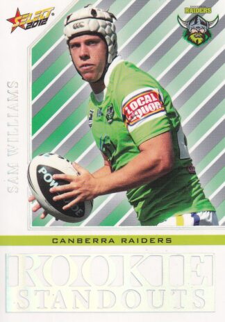 2012 NRL Champions Rookie Standouts - RS05 Sam Williams Canberra Raiders