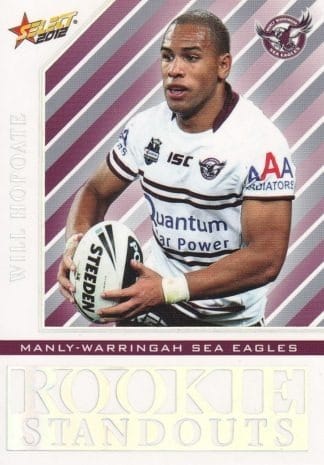 2012 NRL Champions Rookie Standouts - RS09 Will Hopoate Manly Sea-Eagles