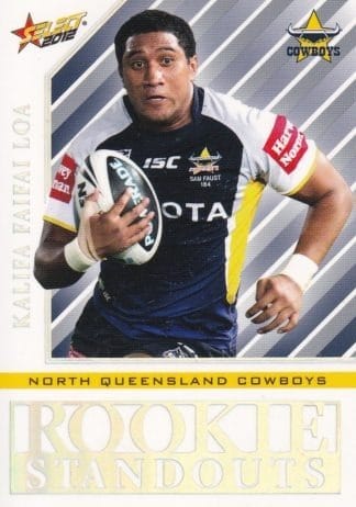 2012 NRL Champions Rookie Standouts - RS14 Kalifa Faifai Loa North Qld Cowboys