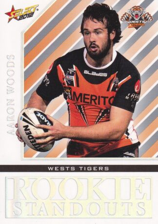 2012 NRL Champions Rookie Standouts - RS22 Aaron Woods Wests Tigers