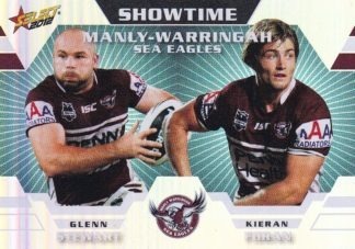 2012 NRL Champions Showtime - ST06 Brett Stewart & Kieran Foran Manly Sea Eagles