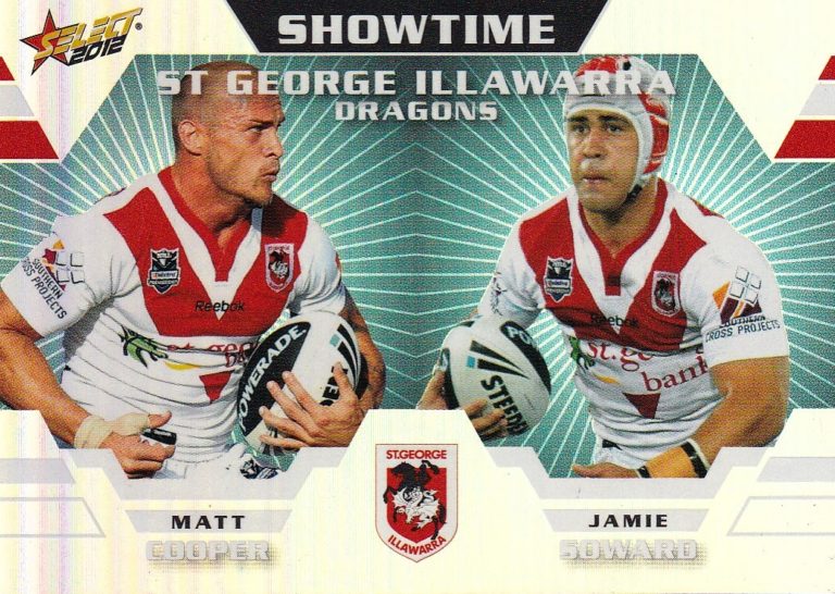 2012 NRL Champions Showtime - ST12 Matt Cooper & Jamie Soward St George Dragons
