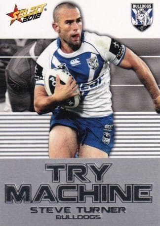 2012 NRL Champions Try Machine - TM09 Steve Turner Canterbury Bulldogs