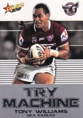 2012 NRL Champions Try Machine - TM19 Tony Williams Manly Sea Eagles