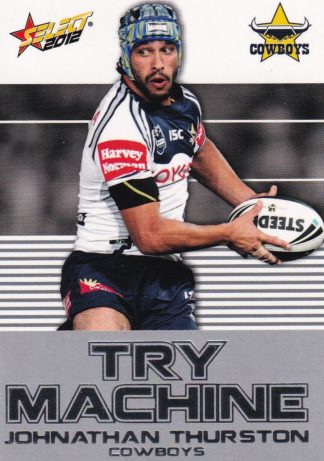 2012 NRL Champions Try Machine - TM27 Johnathan Thurston North Qld Cowboys