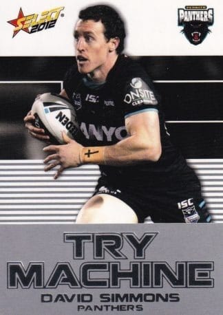 2012 NRL Champions Try Machine - TM33 David Simmons Penrith Panthers