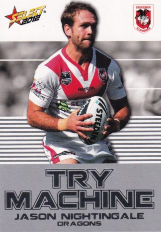 2012 NRL Champions Try Machine - TM38 Jason Nightingale St George Dragons
