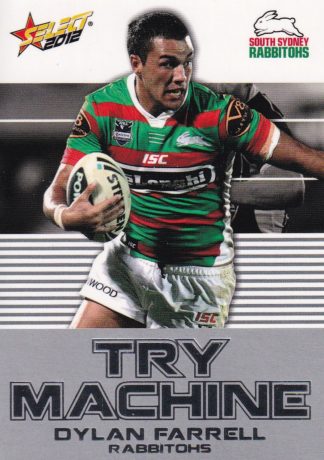 2012 NRL Champions Try Machine - TM42 Dylan Farrell South Sydney Rabbitohs