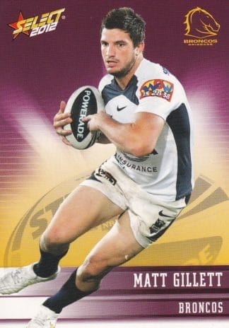 2012 NRL Champions Common Card - Base 008 Matt Gillett Brisbane Broncos