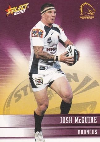 2012 NRL Champions Common Card - Base 012 Josh McGuire Brisbane Broncos
