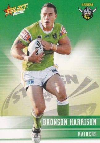 2012 NRL Champions Common Card - Base 022 Bronson Harrison Canberra Raiders
