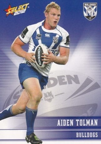 2012 NRL Champions Common Card - Base 030 Aiden Tolman Canterbury Bulldogs