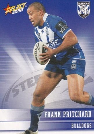 2012 NRL Champions Common Card - Base 033 Frank Pritchard Canterbury Bulldogs