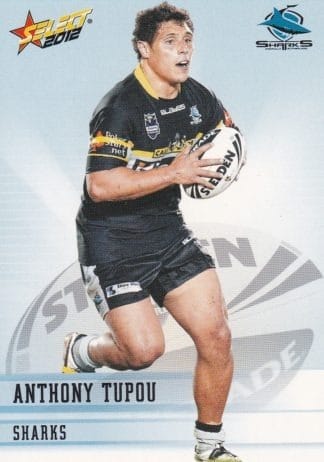 2012 NRL Champions Common Card - Base 044 Anthony Tupou Cronulla Sharks