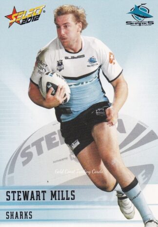 2012 NRL Champions Common Card - Base 048 Stewart Mills Cronulla Sharks