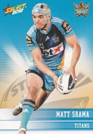 2012 NRL Champions Common Card - Base 057 Matt Srama Gold Coast Titans