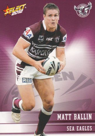 2012 NRL Champions Common Card - Base 068 Matt Ballin Manly Sea Eagles
