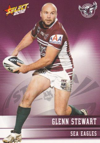 2012 NRL Champions Common Card - Base 069 Glenn Stewart Manly Sea Eagles