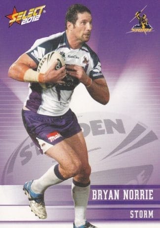 2012 NRL Champions Common Card - Base 080 Bryan Norrie Melbourne Storm