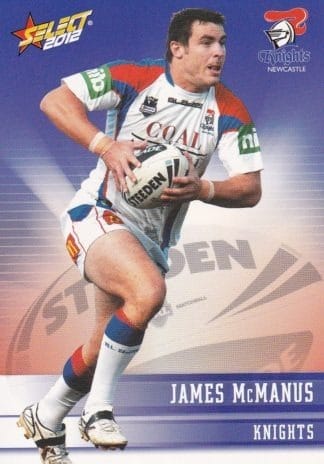 2012 NRL Champions Common Card - Base 090 James McManus Newcastle Knights